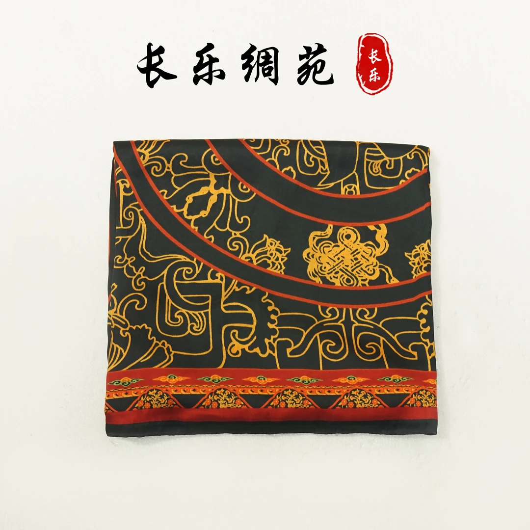 【长乐绸苑】新中式轻奢高定国风丝巾（H397）
