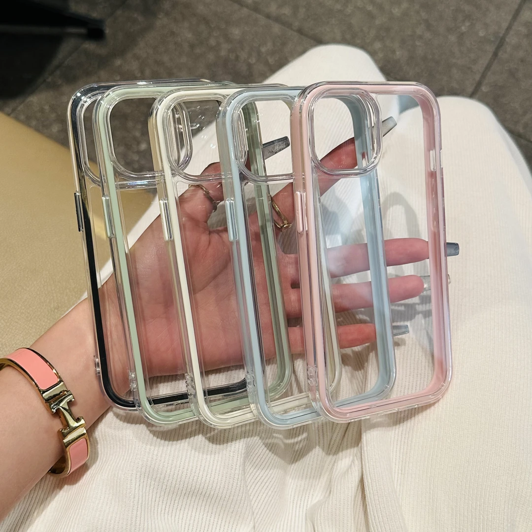 简约炫彩三合一适用苹果16promax高级手机壳15/14华为mate70个性