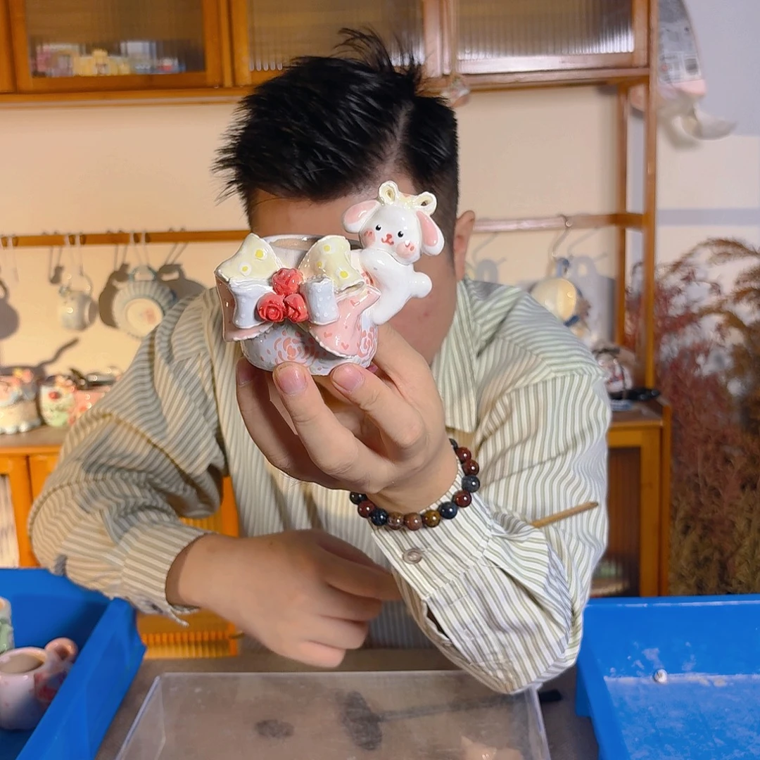 老梧家的手工多肉花盆