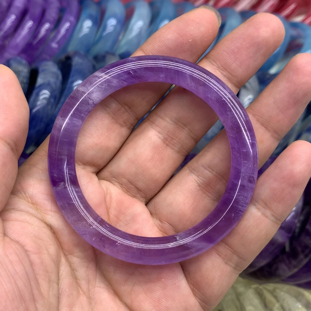 紫晶手镯未镶嵌手镯