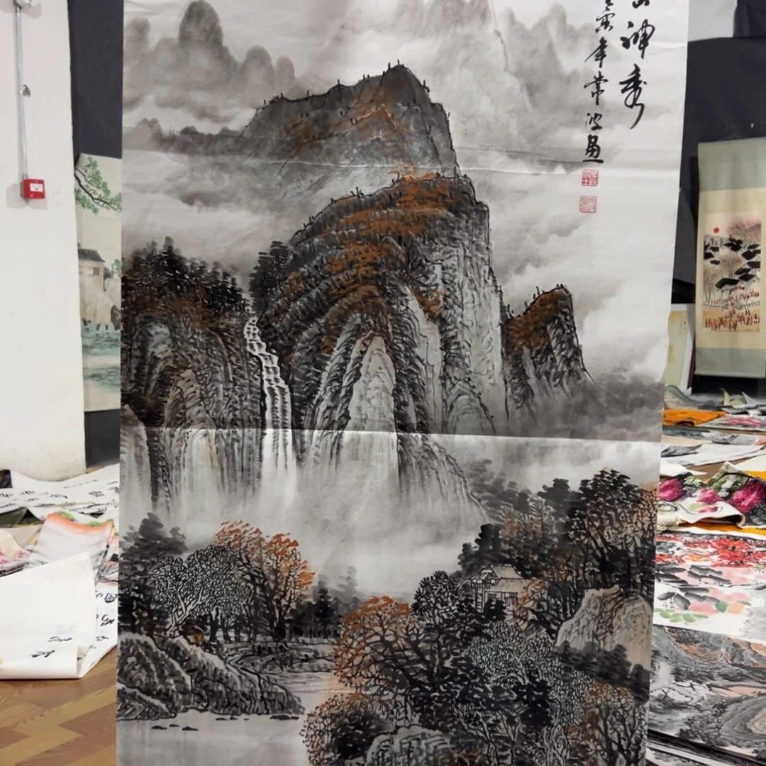 国画国画作品画心一张