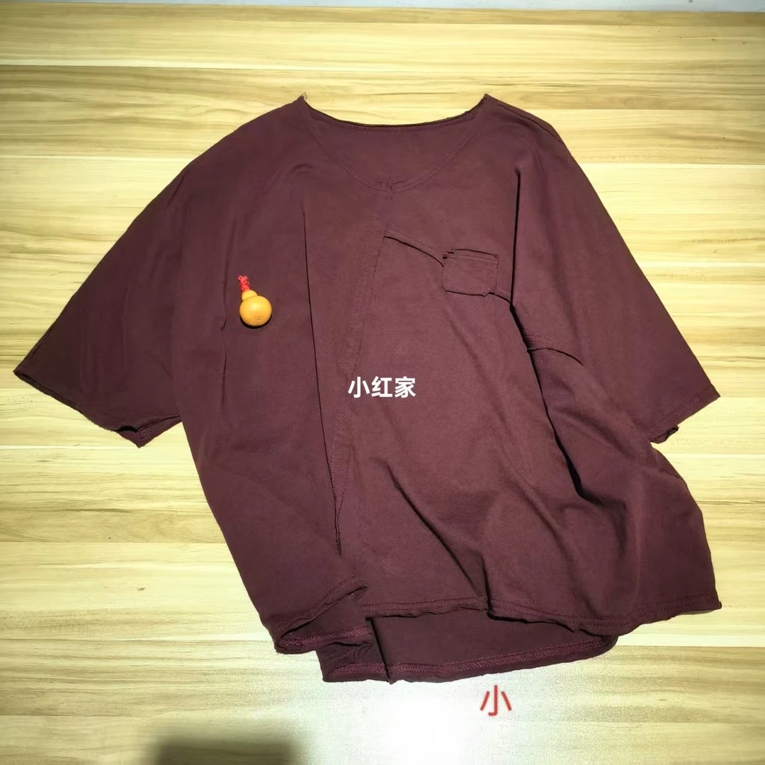 小红精选静面贴布短袖9507