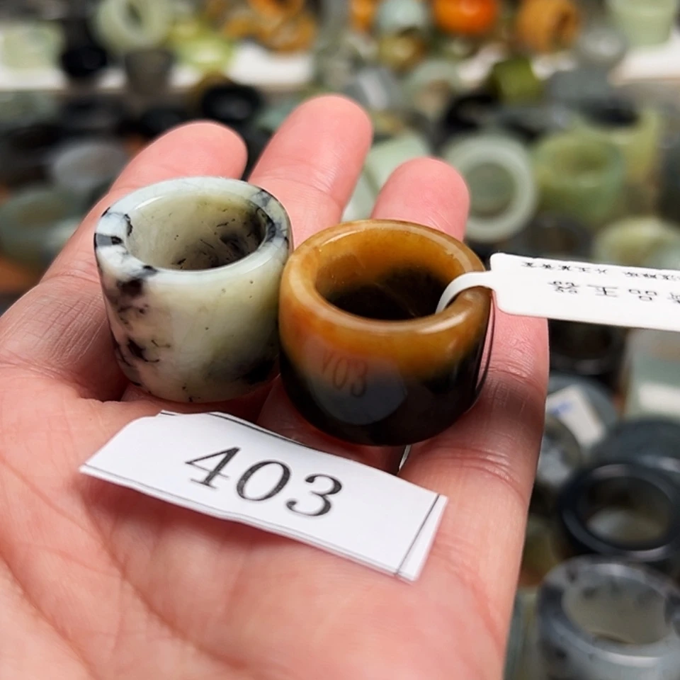【闪购商品】未镶嵌蛇纹石玉戒指阿*.