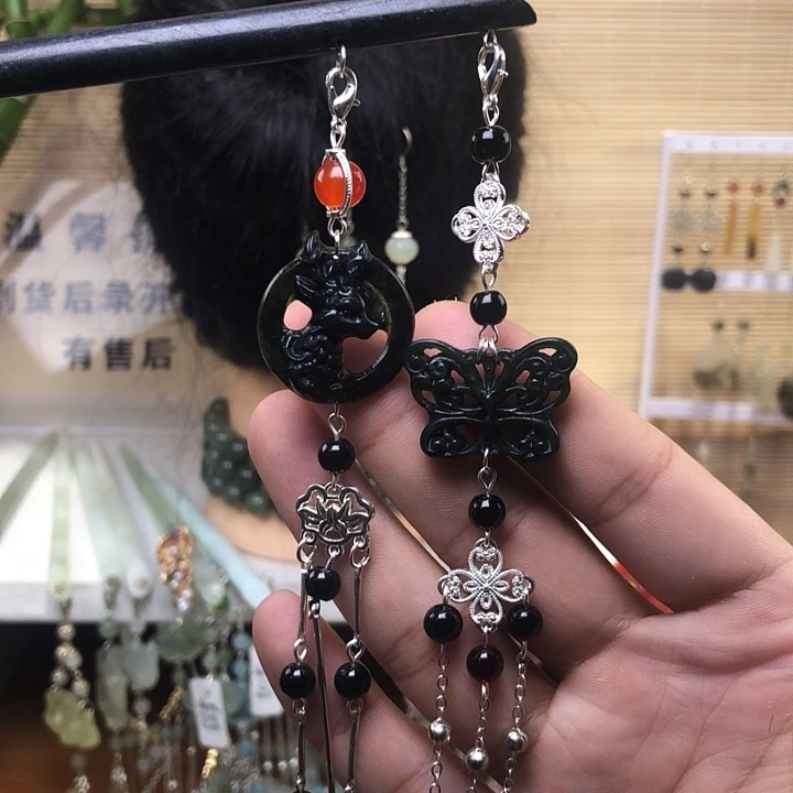 蛇纹石玉未镶嵌发簪