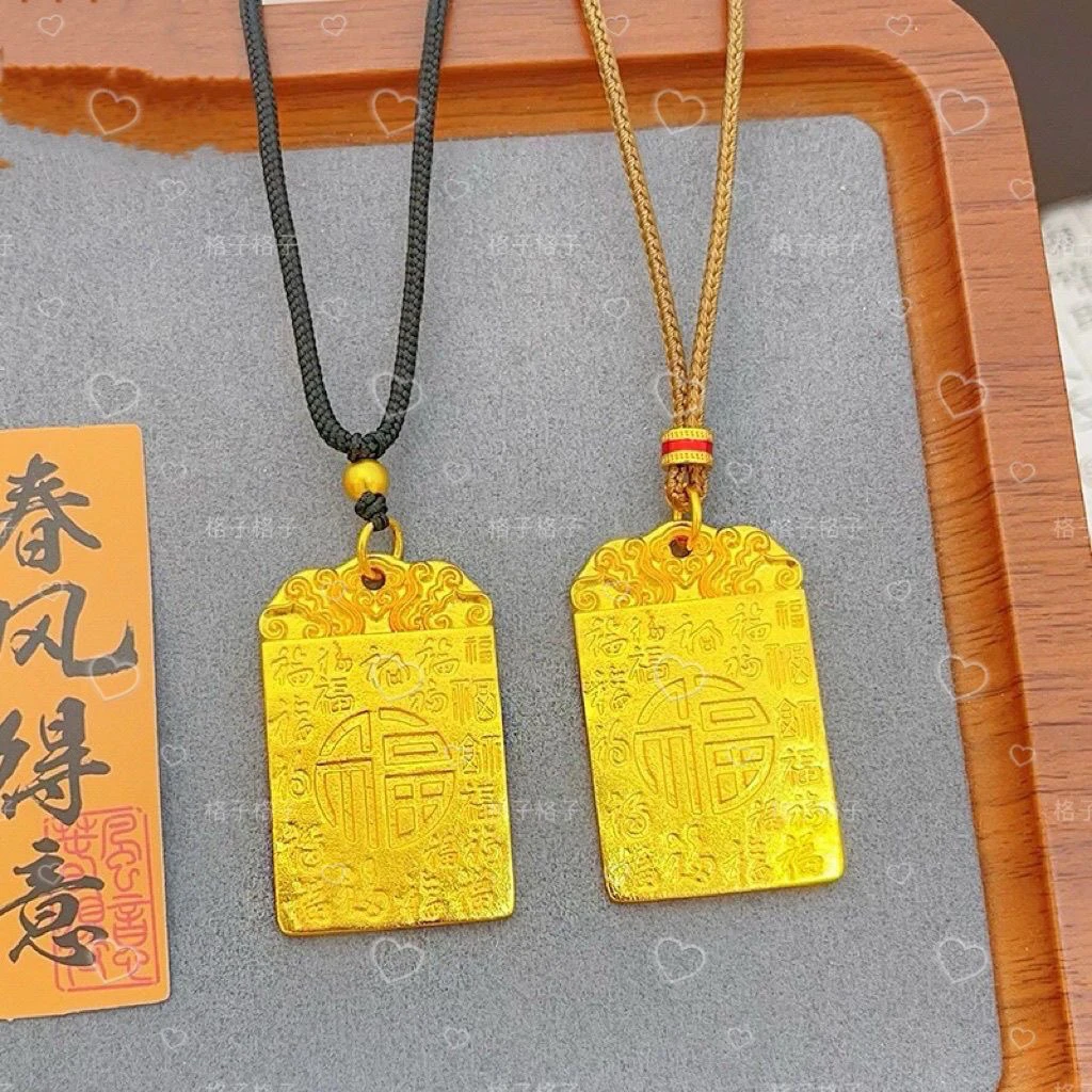 合金吊坠 【百福无事牌】吊坠合金不掉色男女正品实心吊坠男女款