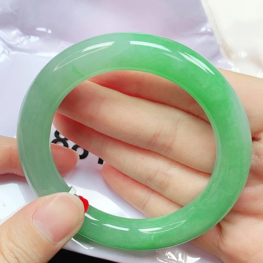 翡翠未镶嵌手镯抖音881