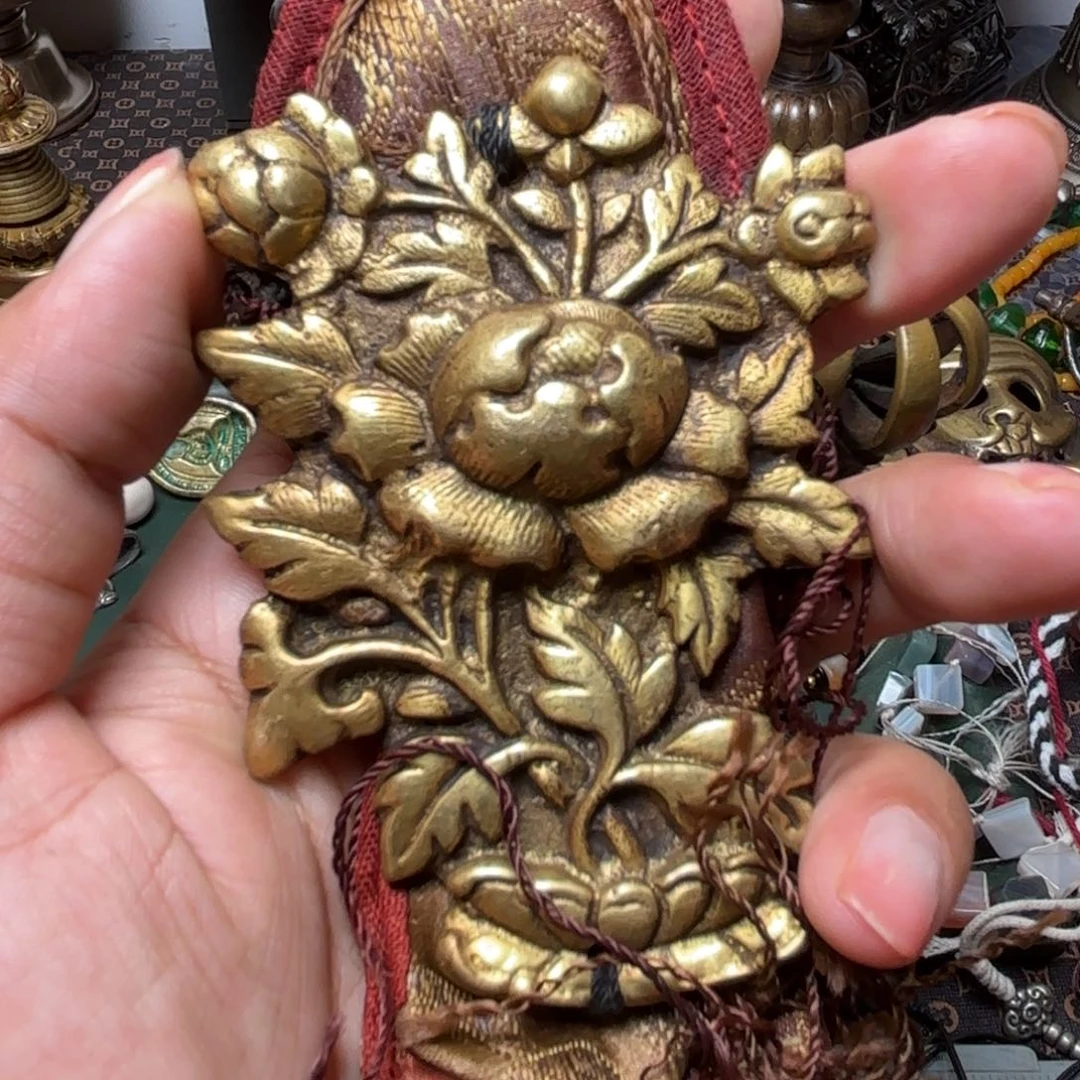 铜星月菩提吊坠项链