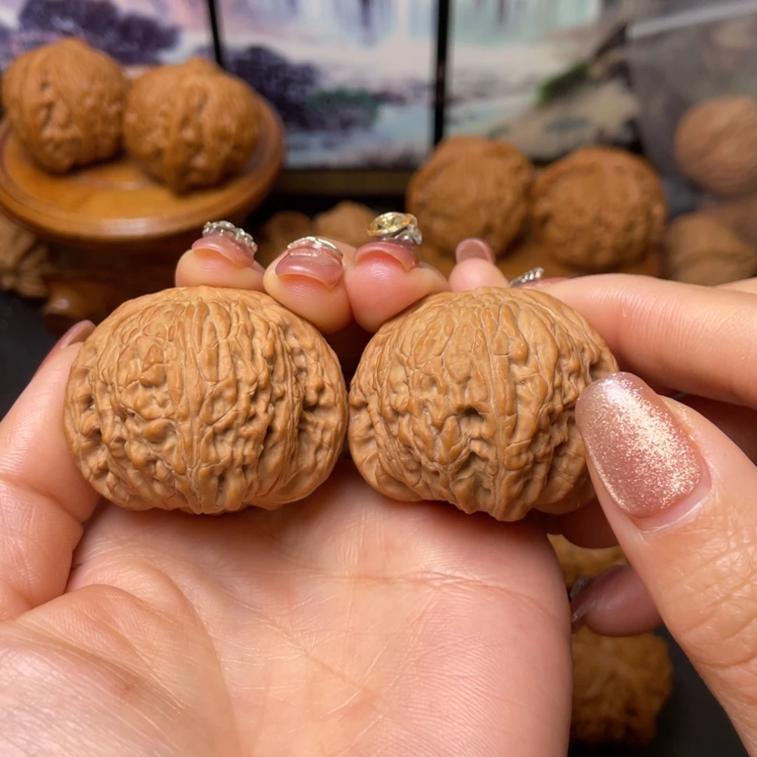 文玩核桃把件41全泥鳅背