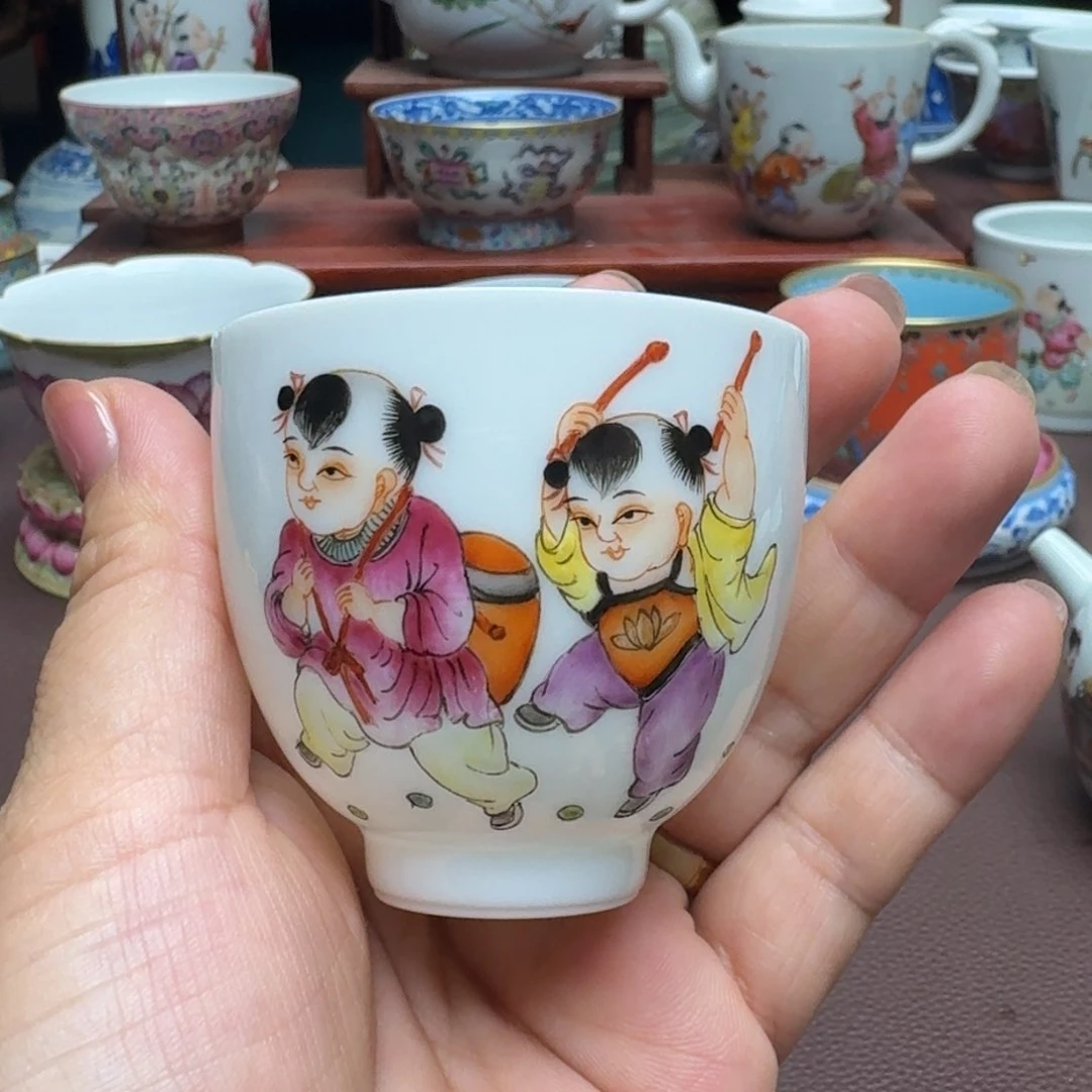 瓷片景德镇仿古手工制作精品展示