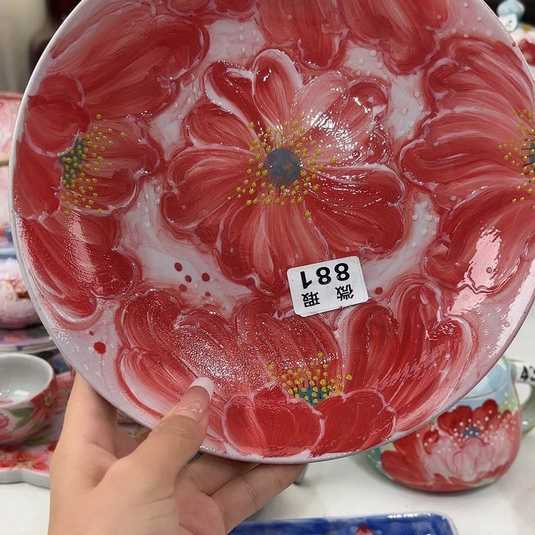 瓷片景德镇手绘高温釉下彩陶瓷茶具
