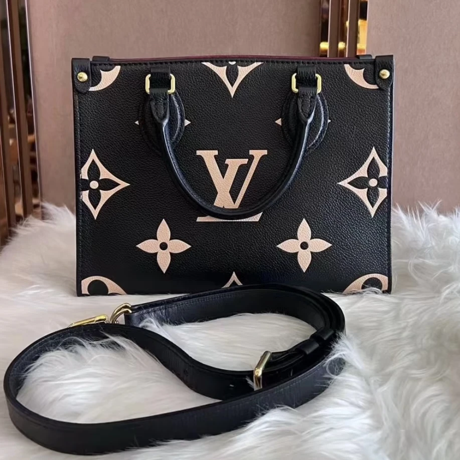 99新 LouisVuitton/路易威登 可乐/LV onthego小号/99新