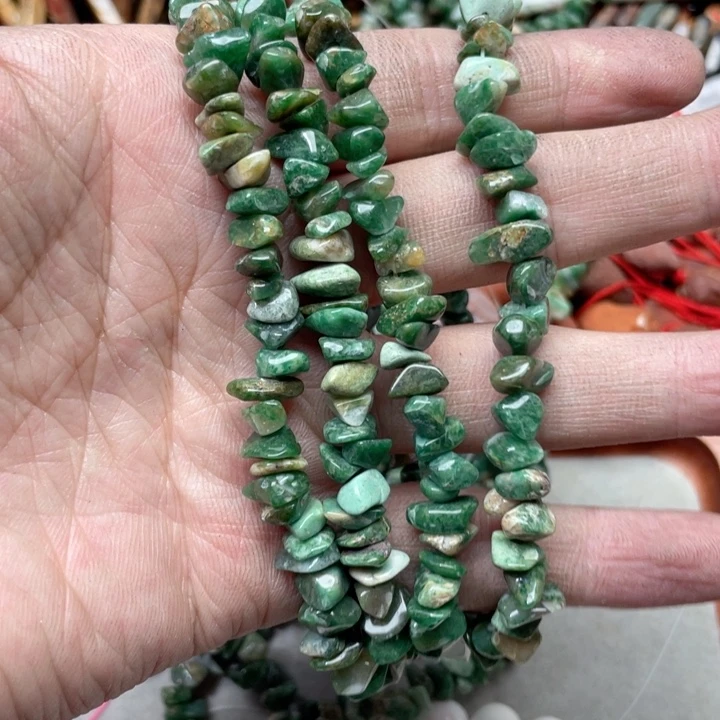 玛瑙/玉髓合金珠宝半成品一条澳洲玉碎石毛衣链