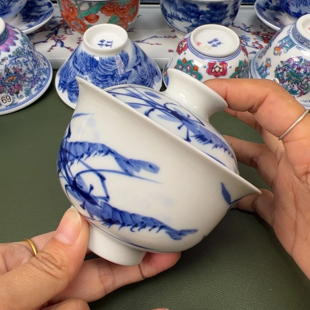 陶瓷景德镇纯手工纯手绘茶具木木98