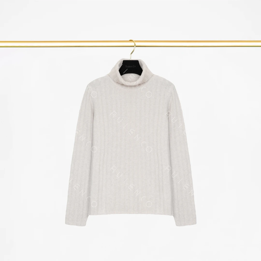 我是摩羯黑标 天山坑条 100新疆天山羊绒柔软舒适秋冬针织衫