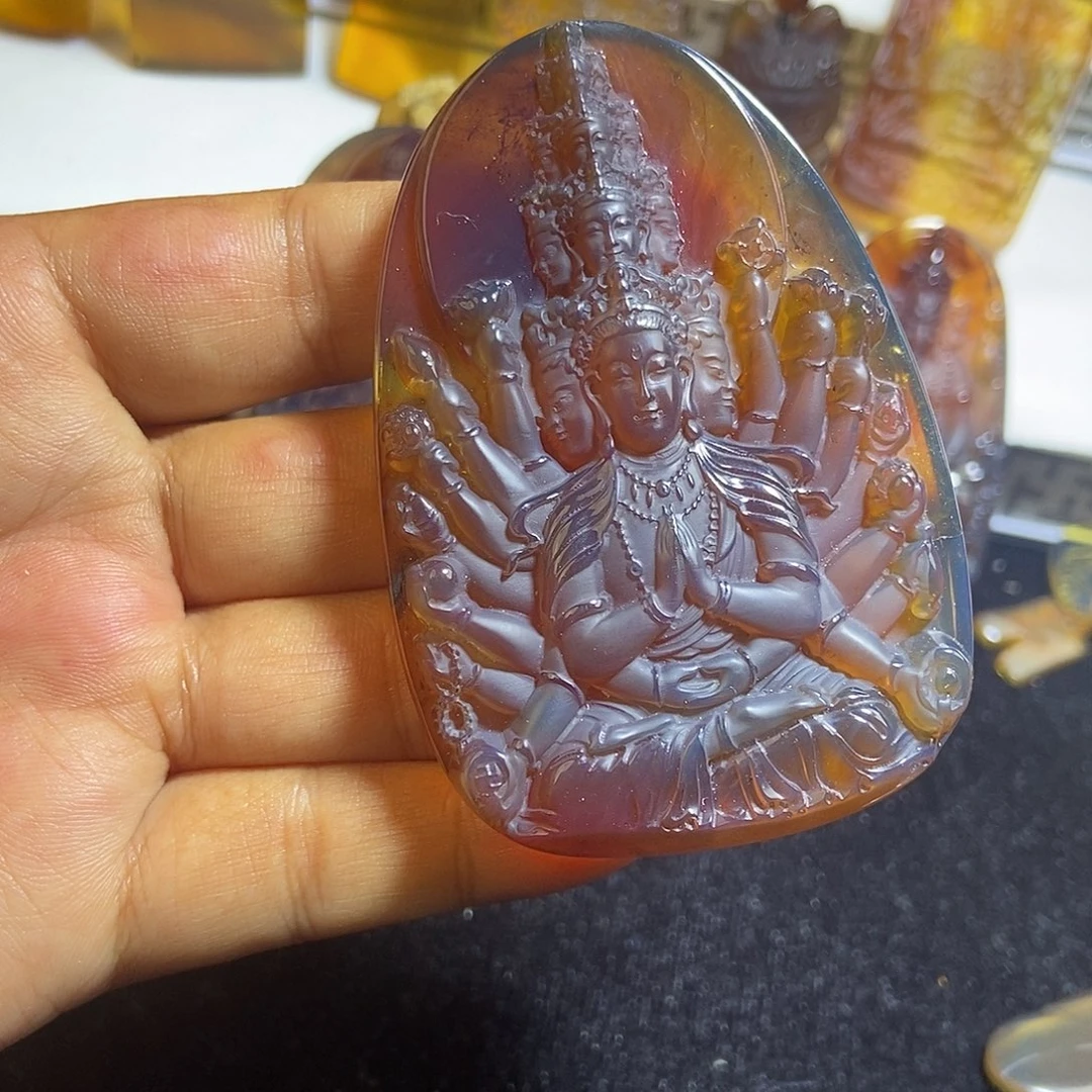 琥珀颈饰未镶嵌缅甸天然琥珀吊坠