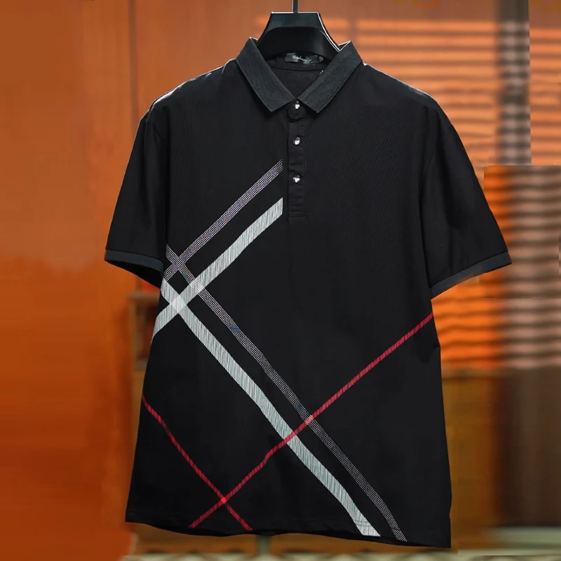 胖子男装加肥加大码短袖polo衫特大号半袖有领t恤休闲棉质体恤