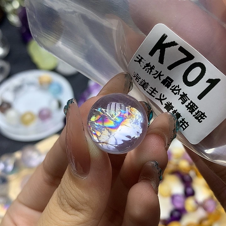 L****未镶嵌珠宝半成品水晶粉阿塞