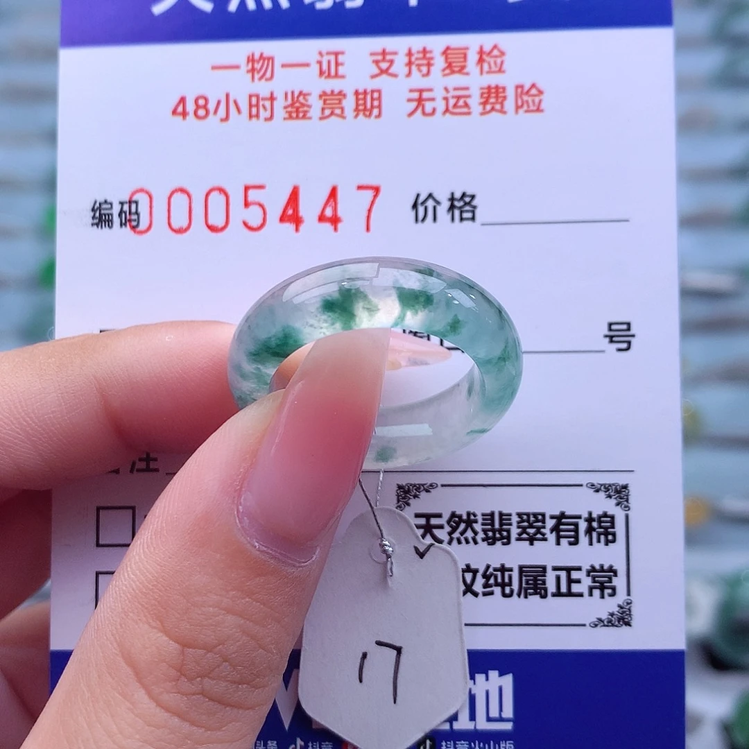 未镶嵌戒指翡翠天然