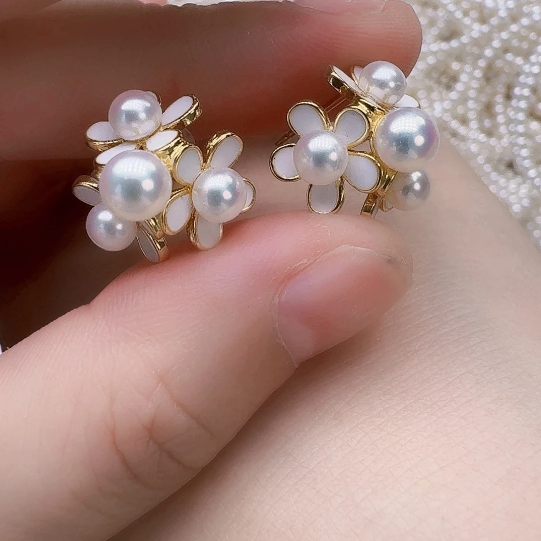 未镶嵌淡水珍珠耳饰