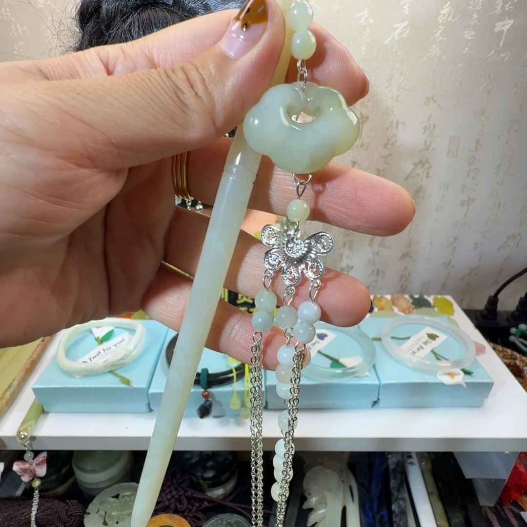 未镶嵌岫玉发簪福利款