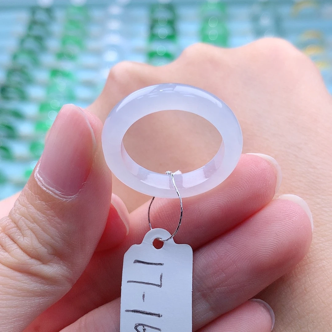 翡翠戒指未镶嵌缅甸翡翠A货