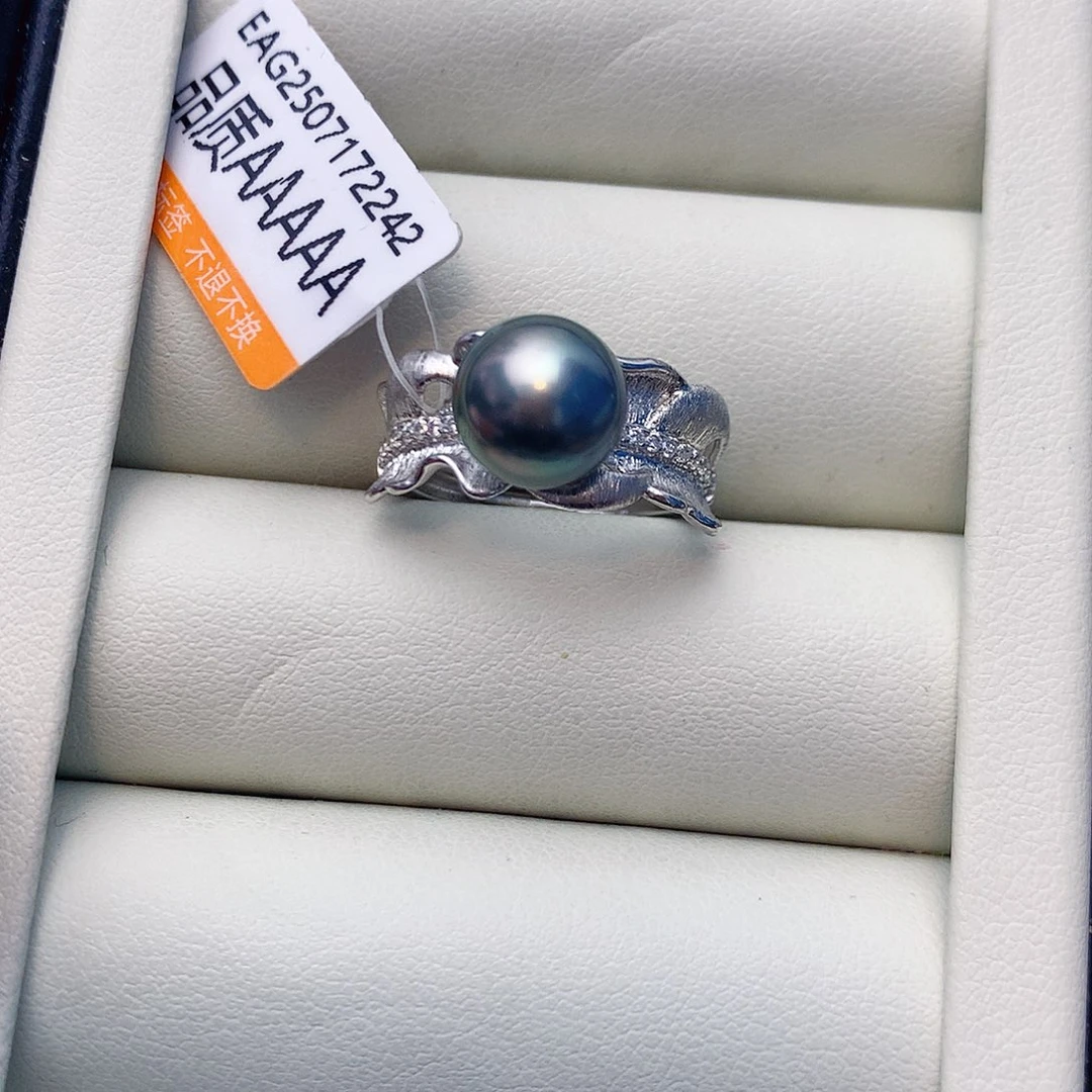 戒指银S925镶嵌海水珍珠W52