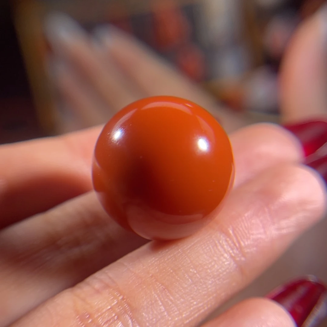 南红玛瑙未镶嵌圆珠20.1mm