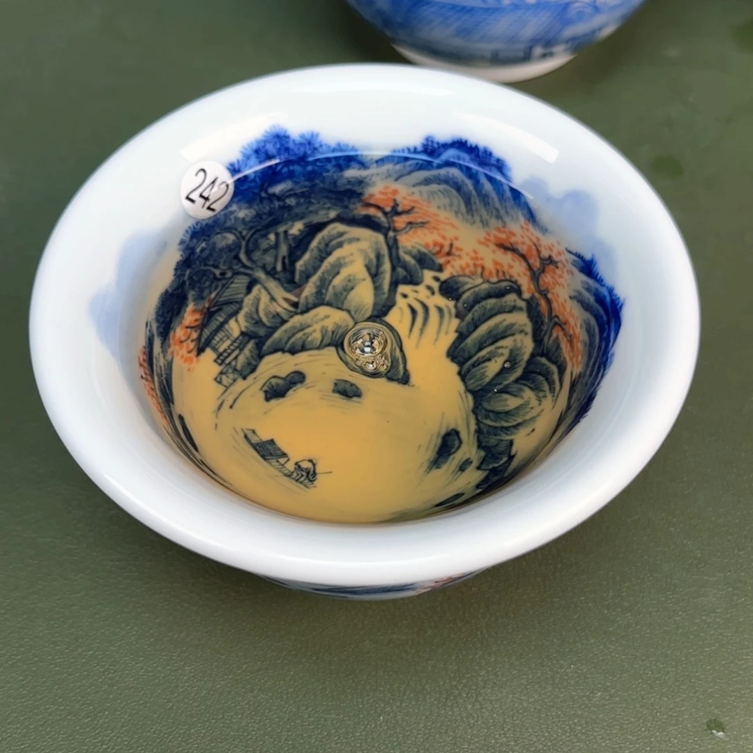 景德镇纯手绘茶具圆圆242
