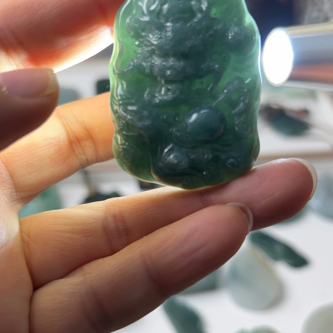 翡翠银S925镶嵌颈饰