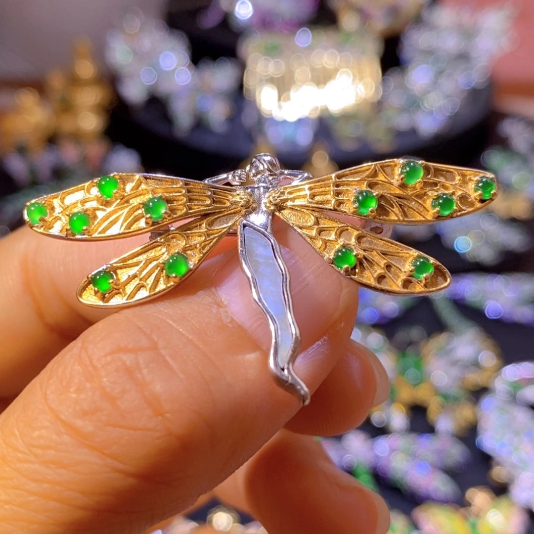 翡翠银S925镶嵌项圈