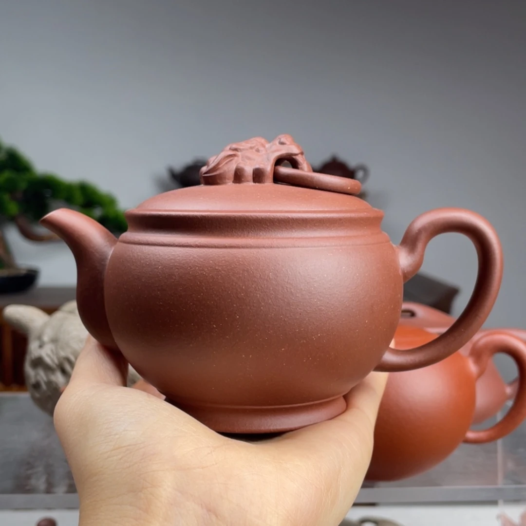 【闪购商品】紫砂茶壶威**鼠底槽青铺首容量240cc