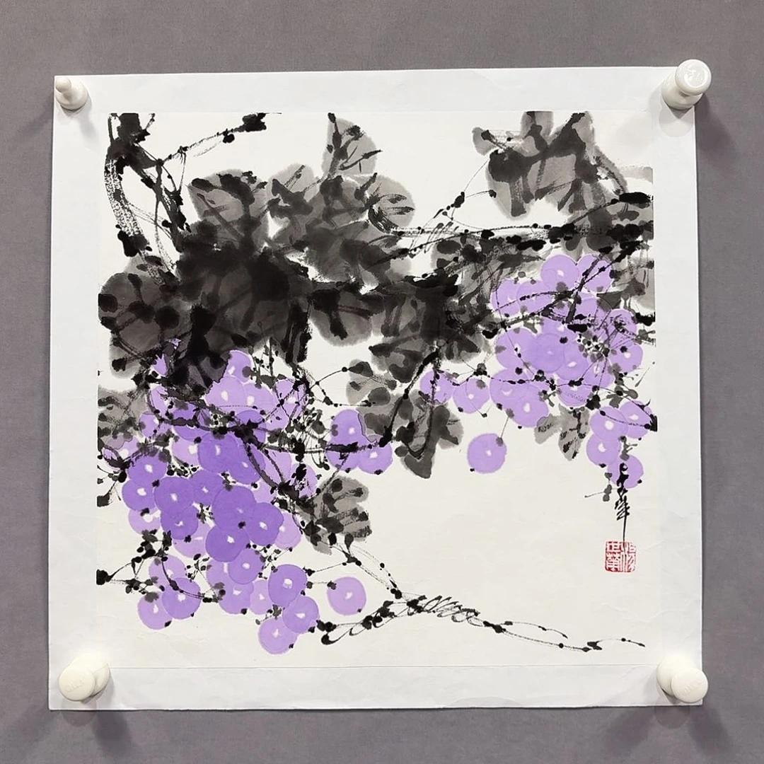 国画亲笔手绘放心去藏