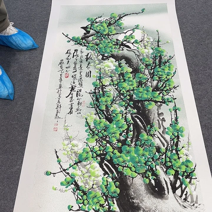 国画今天上午国画作品展示