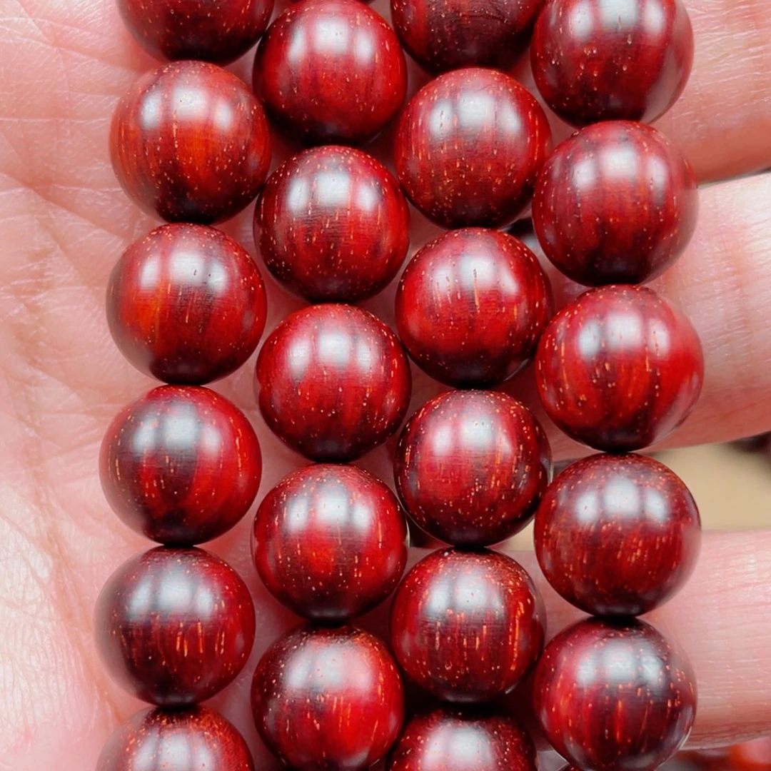 小叶紫檀手串/手链1.0×108火焰芝麻点