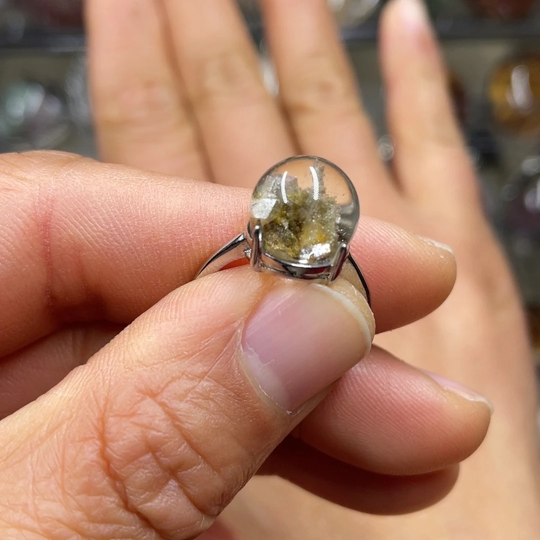 【闪购商品】水晶珠宝半成品银S925镶嵌戒指