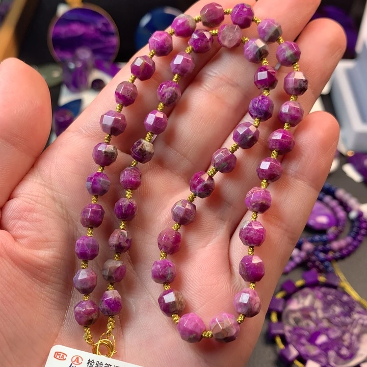 苏纪石（舒俱来）18K金镶嵌项链