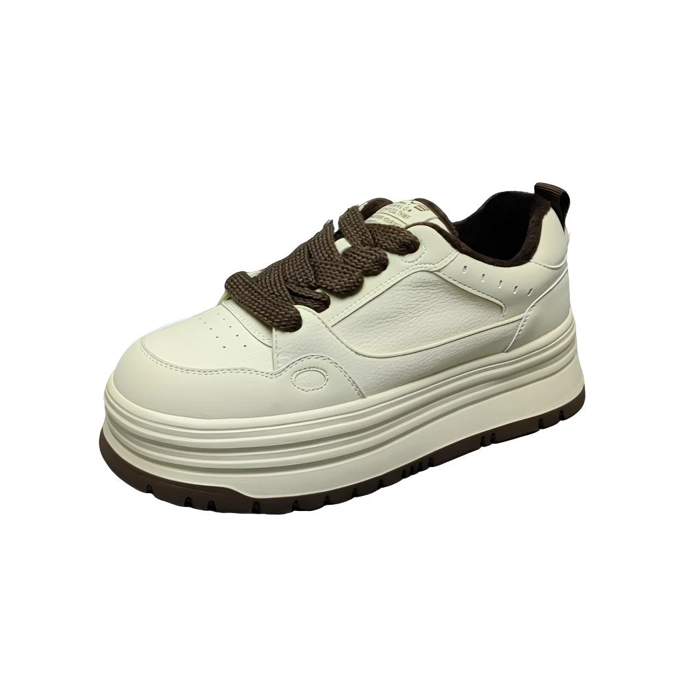 6685  241【内里加绒】真皮厚底小白鞋 （标准尺码）