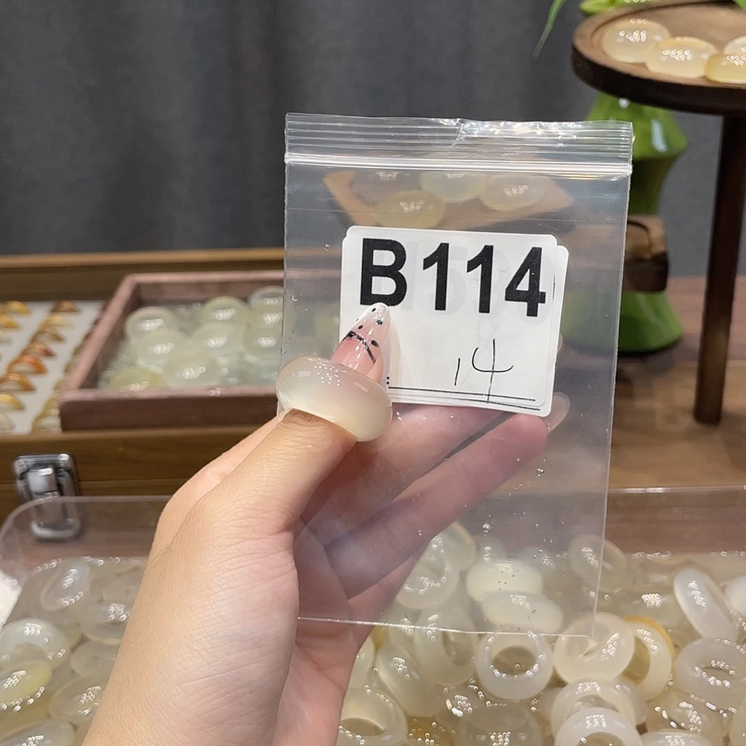 玛瑙/玉髓未镶嵌戒指114
