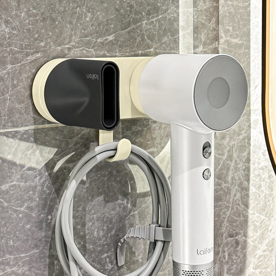 家用吸盘吹风机支架卫生间壁挂免打孔懒人磁吸电吹风筒收纳置物架