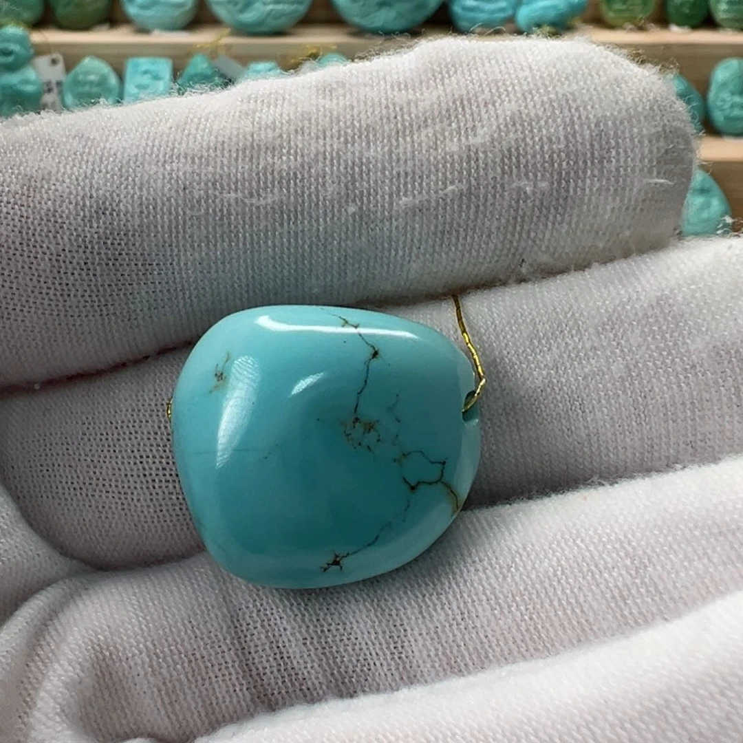 未镶嵌绿松石随形19.8mm