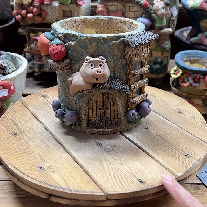 嘻哈多肉花盆百搭