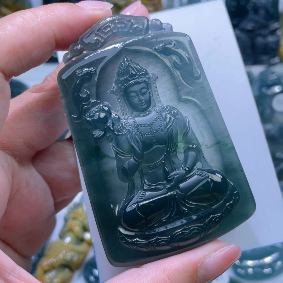 翡翠颈饰未镶嵌.****.观音