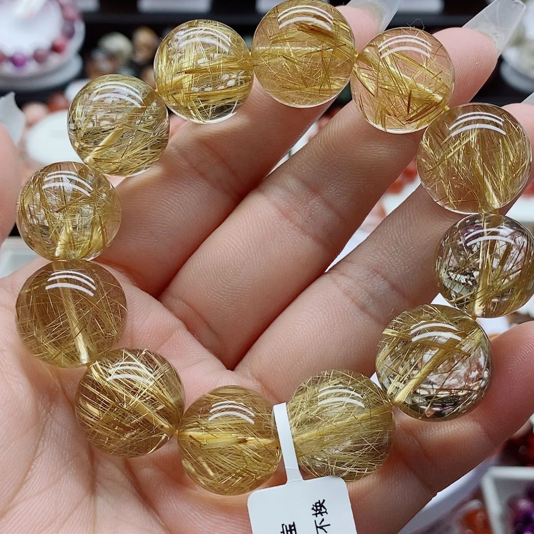 水晶未镶嵌手链金发晶