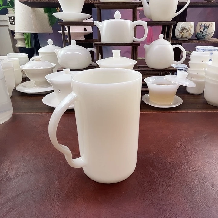 釉烧璞玉瓷400ml可乐杯水杯茶杯马克杯