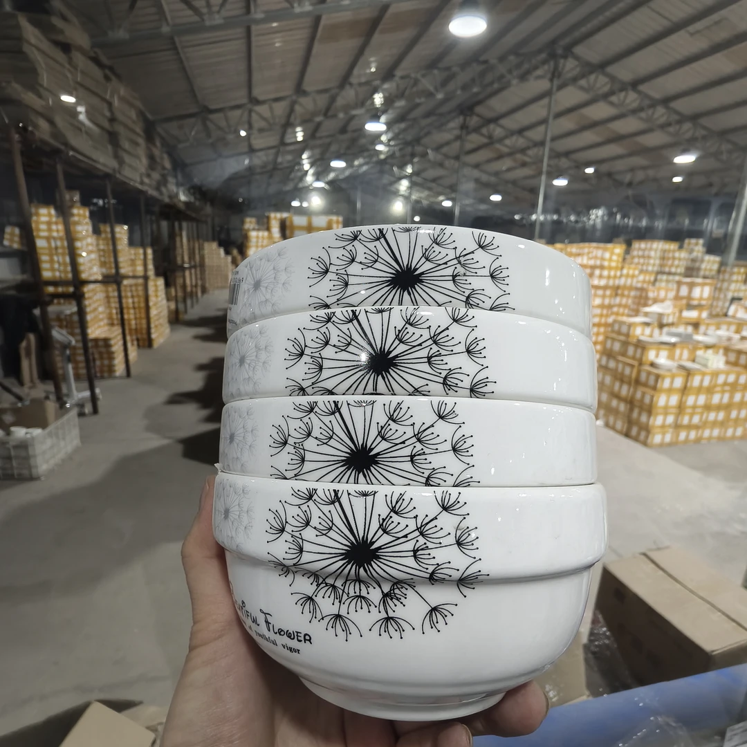 5英寸碗蒲公英4只