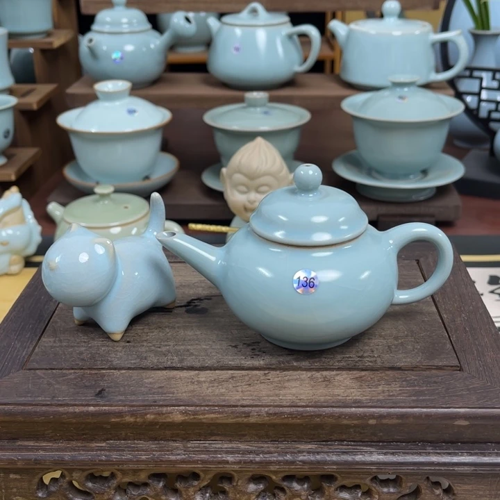 日***出汝州原矿原釉微瑕136