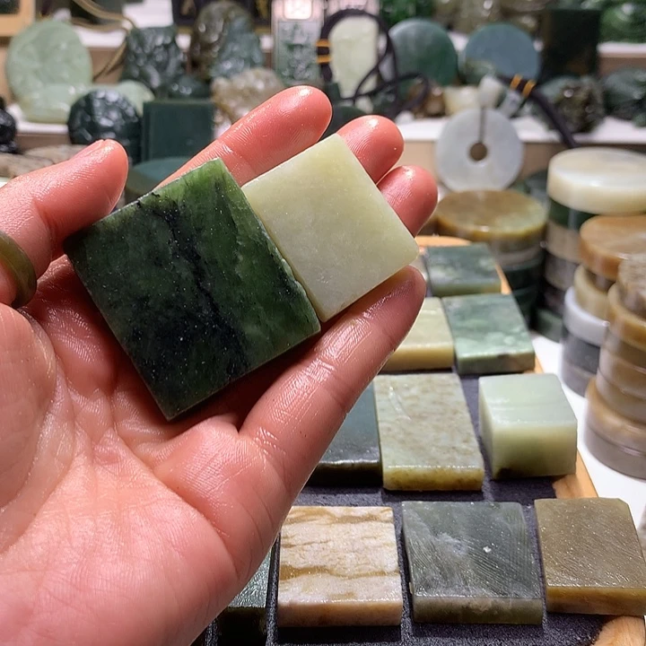 先***工和田玉未镶嵌珠宝半成品