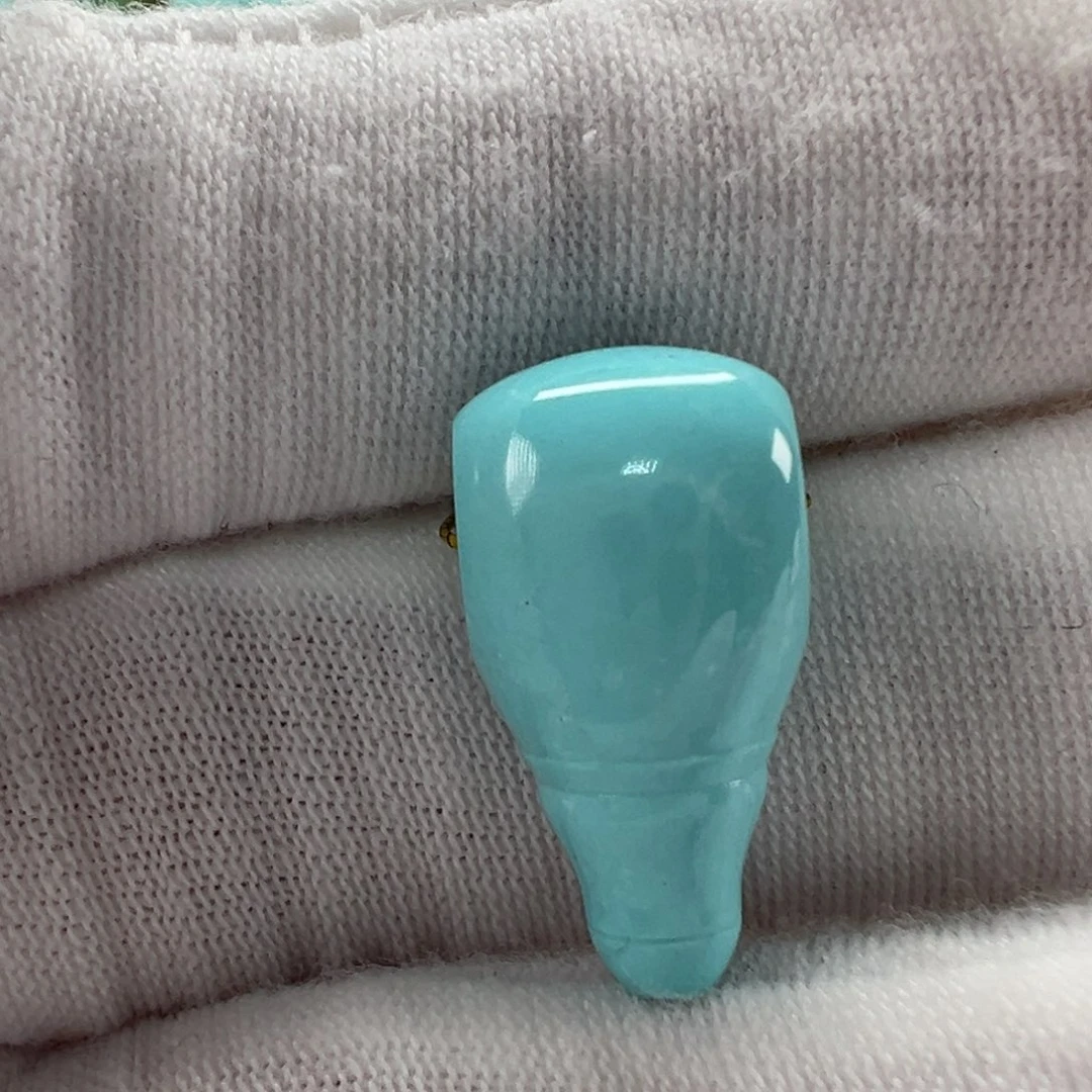 未镶嵌绿松石三通10.2mm