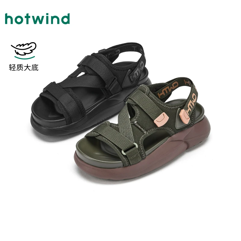 热风2025年夏季新款女士时尚凉鞋H59W25D08