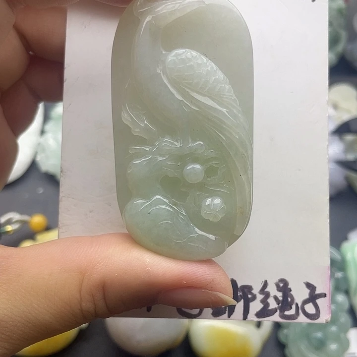 颈饰未镶嵌翡翠天然翡翠